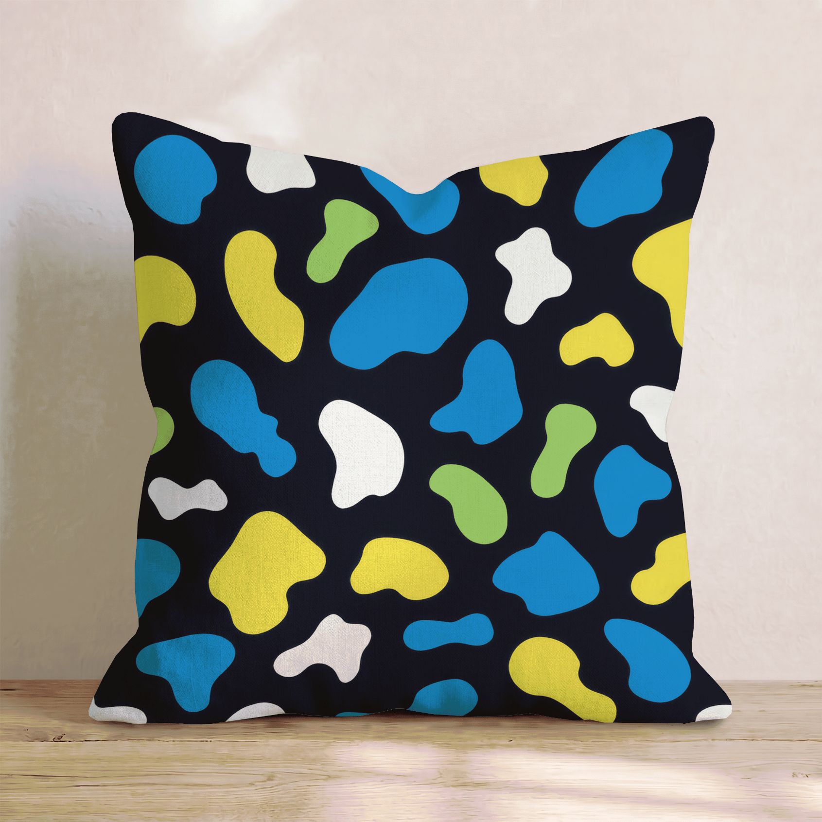 Neon Cow Party Throw Pillow - Hillcroft Home