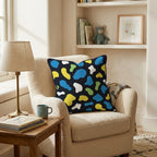 Neon Cow Party Throw Pillow - Hillcroft Home
