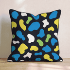 Neon Cow Party Throw Pillow - Hillcroft Home