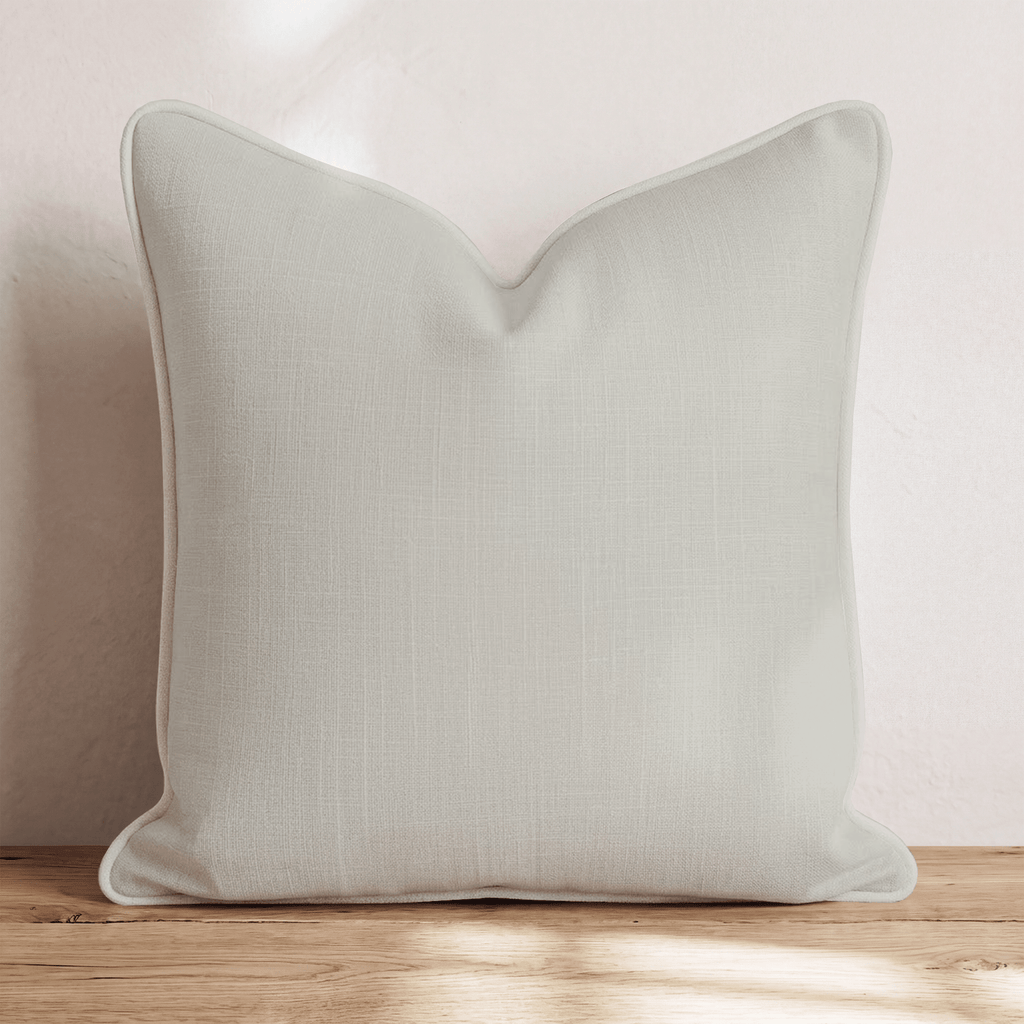 Neutral Beige Throw Pillow - Hillcroft Home