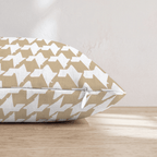 Neutral Houndstooth Throw Pillow - Hillcroft Home