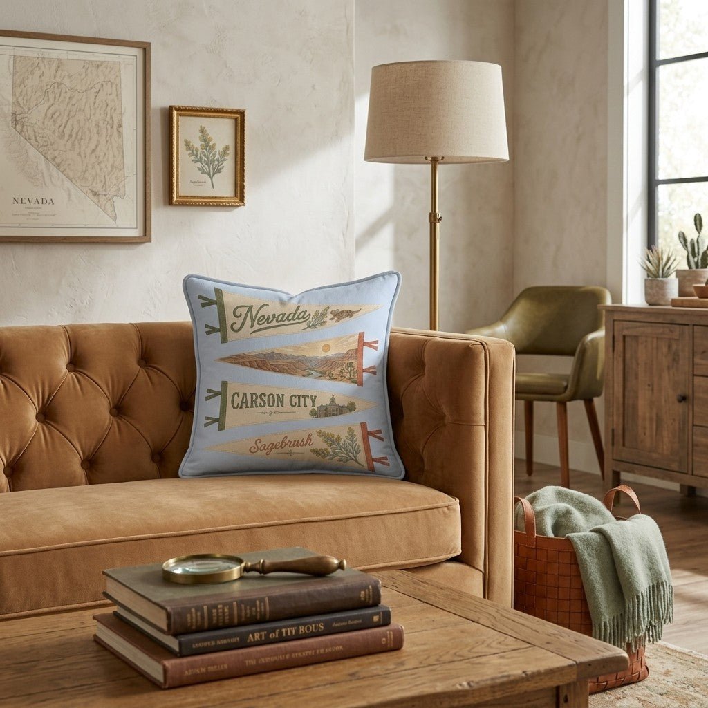 Nevada Pennant Throw Pillow - Hillcroft Home
