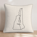 New Hampshire Home Throw Pillow - Hillcroft Home
