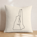 New Hampshire Home Throw Pillow - Hillcroft Home