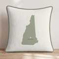 New Hampshire State Capital Throw Pillow - Hillcroft Home