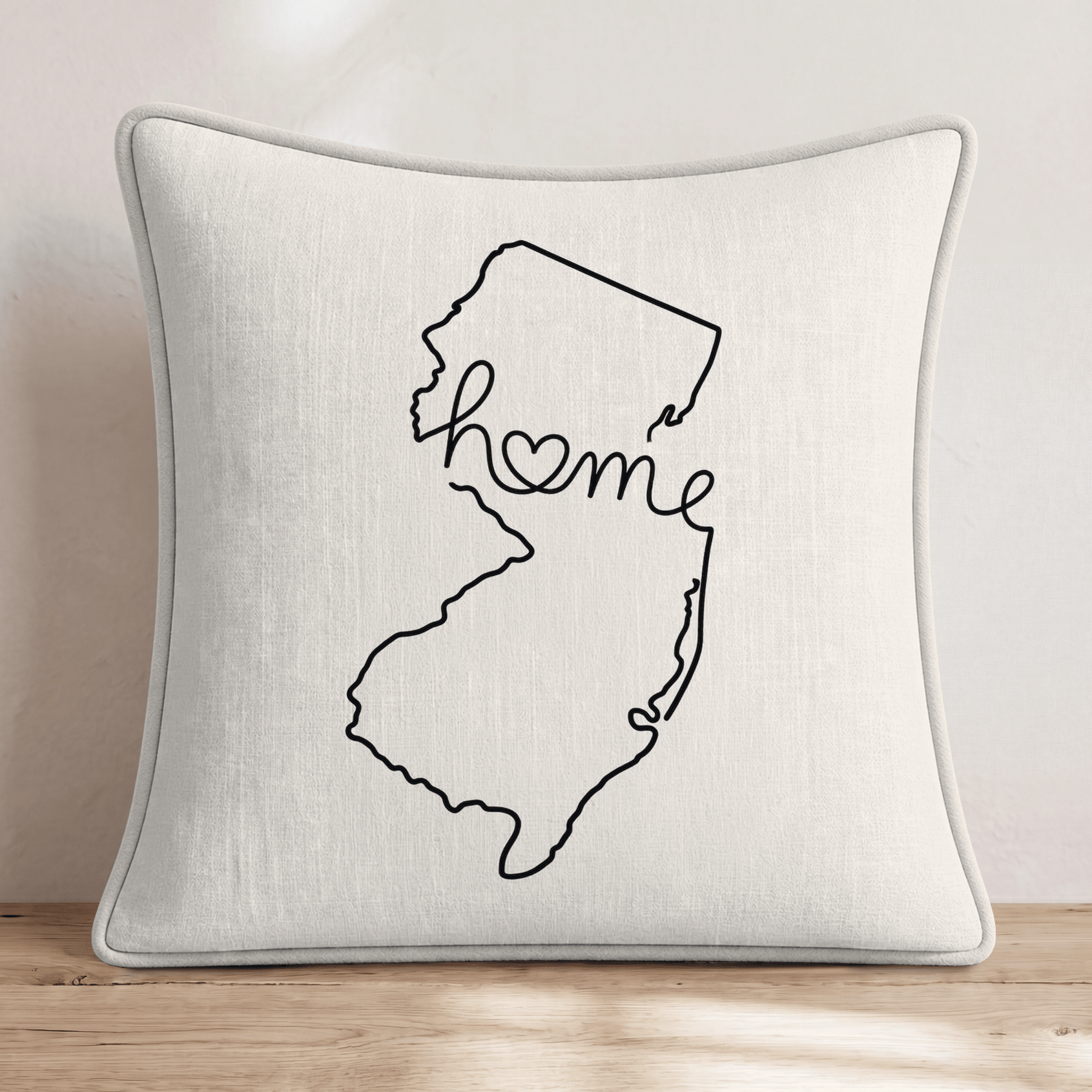 New Jersey Home Throw Pillow - Hillcroft Home