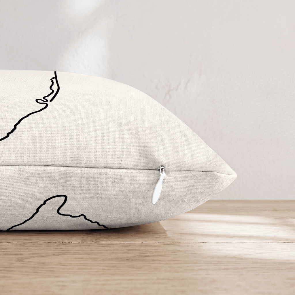 New Jersey Home Throw Pillow - Hillcroft Home