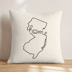 New Jersey Home Throw Pillow - Hillcroft Home