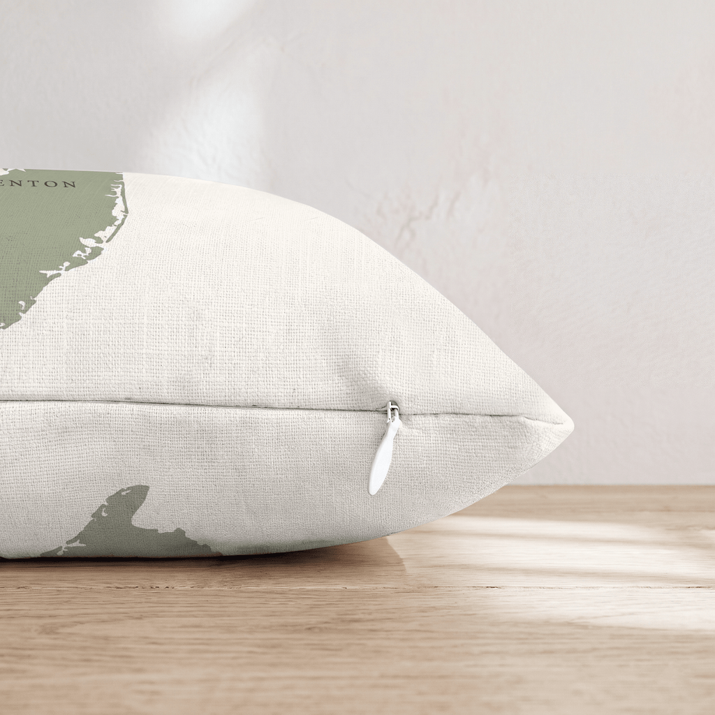 New Jersey State Capital Throw Pillow - Hillcroft Home