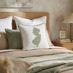 New Jersey State Capital Throw Pillow - Hillcroft Home