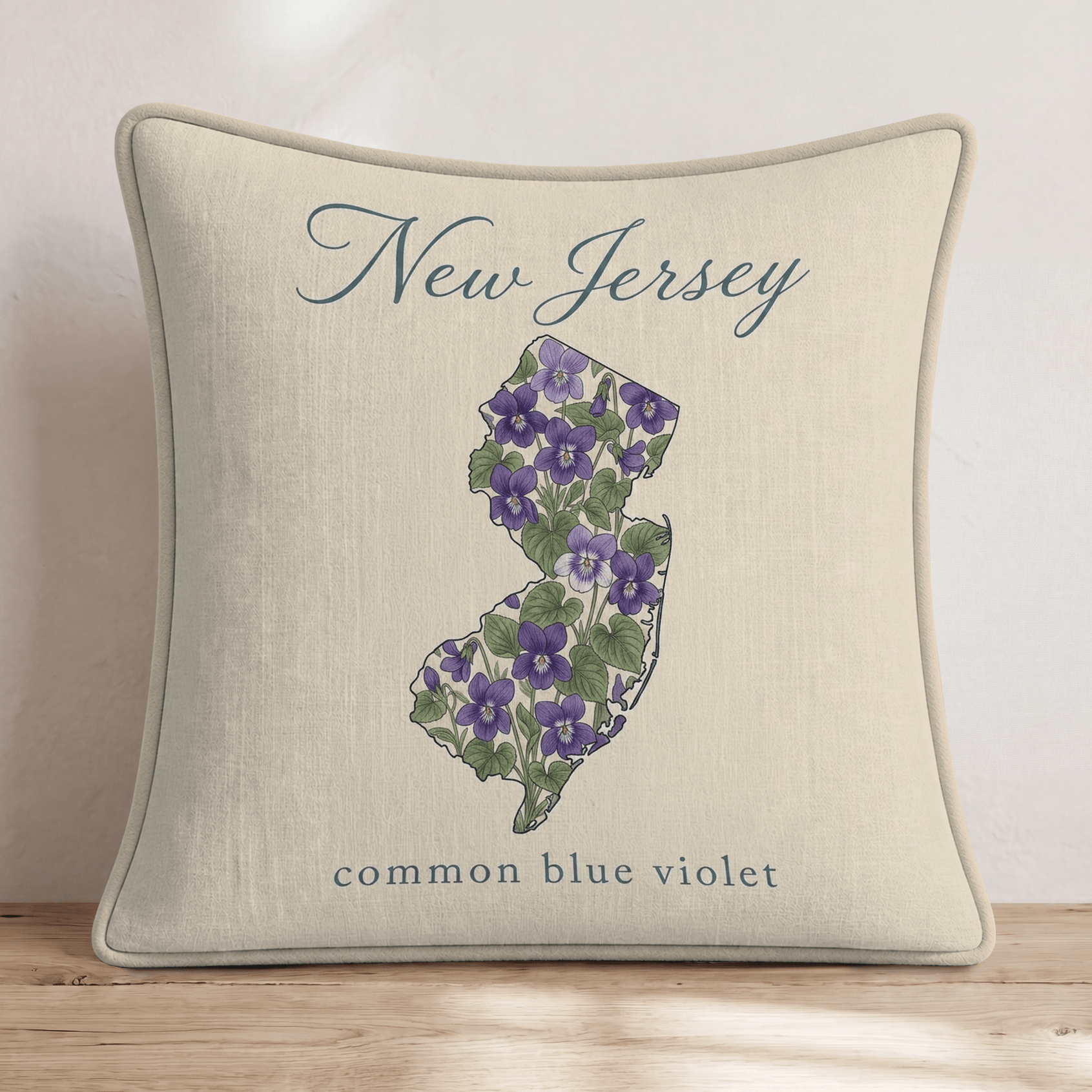 New Jersey State Flower Throw Pillow - Hillcroft Home