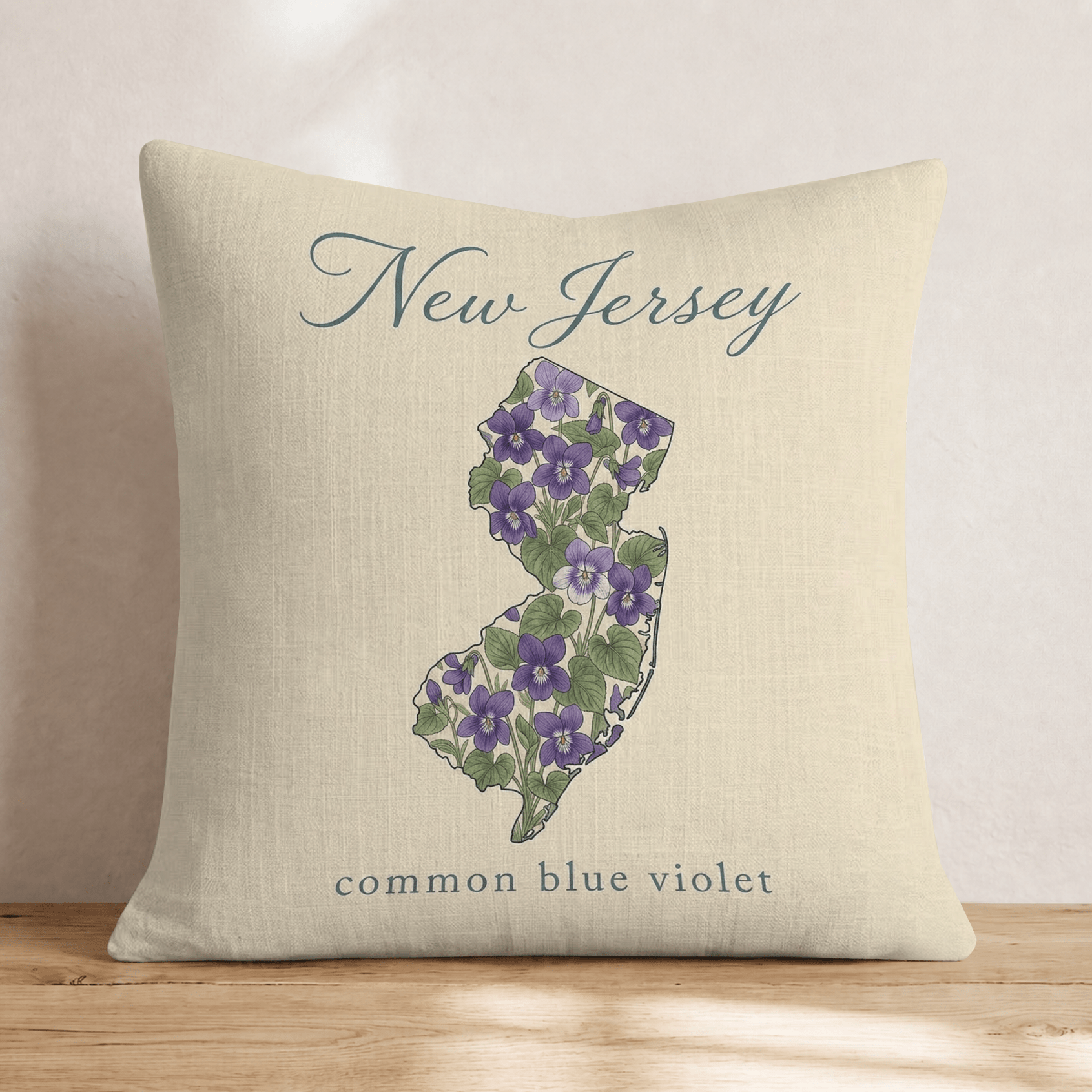 New Jersey State Flower Throw Pillow - Hillcroft Home