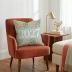 New Year Modern Type Throw Pillow - Hillcroft Home