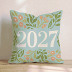 New Year Modern Type Throw Pillow - Hillcroft Home