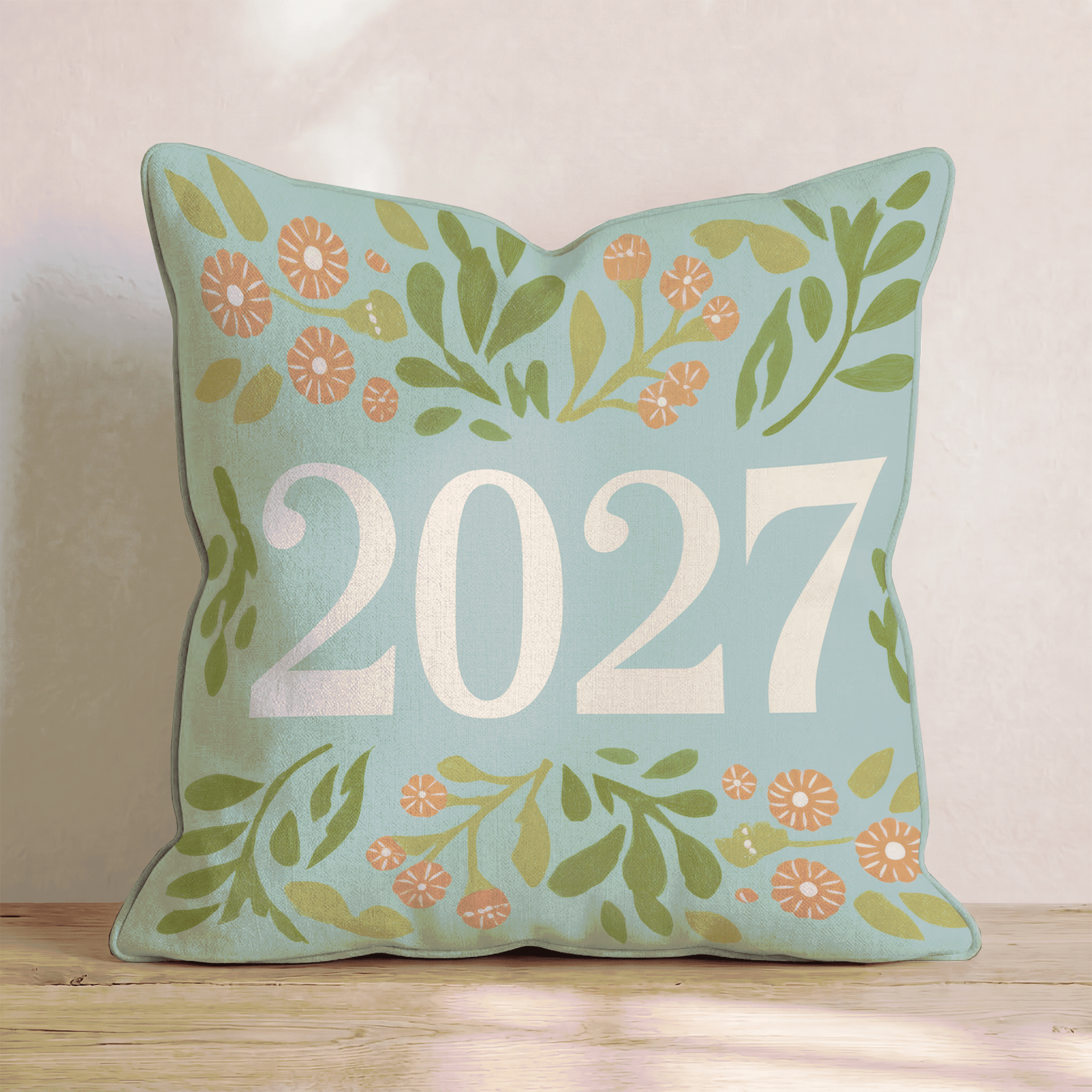New Year Modern Type Throw Pillow - Hillcroft Home