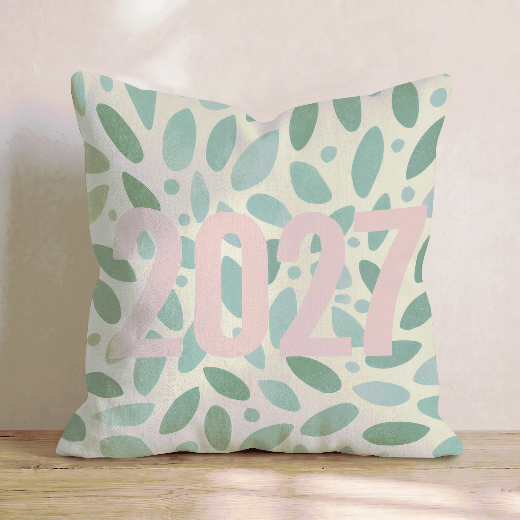 New Year Serif Large Throw Pillow - Hillcroft Home