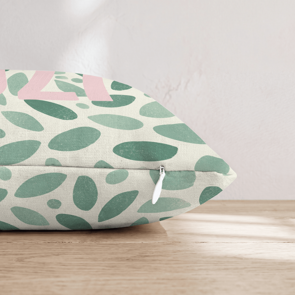 New Year Serif Large Throw Pillow - Hillcroft Home