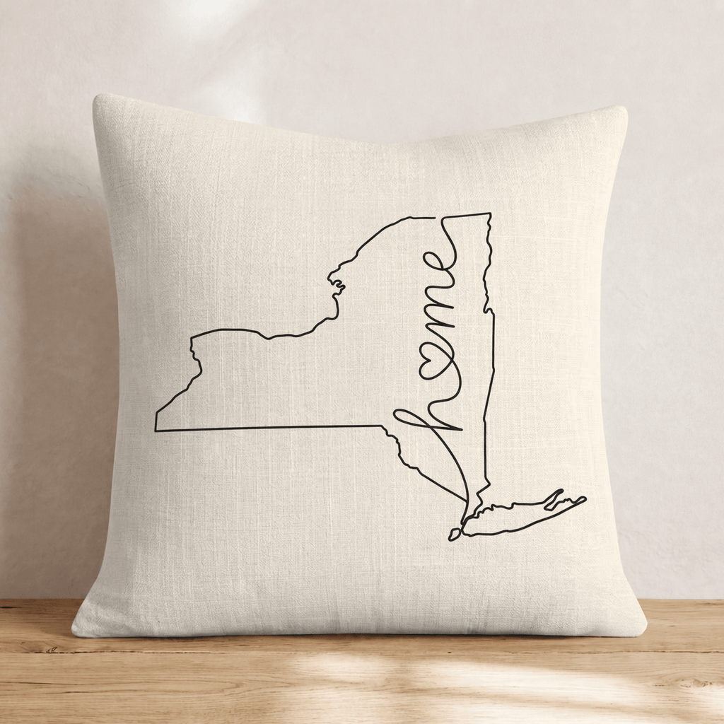 New York Home Throw Pillow - Hillcroft Home
