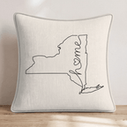 New York Home Throw Pillow - Hillcroft Home