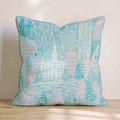 New York Skating Rink Throw Pillow - Hillcroft Home