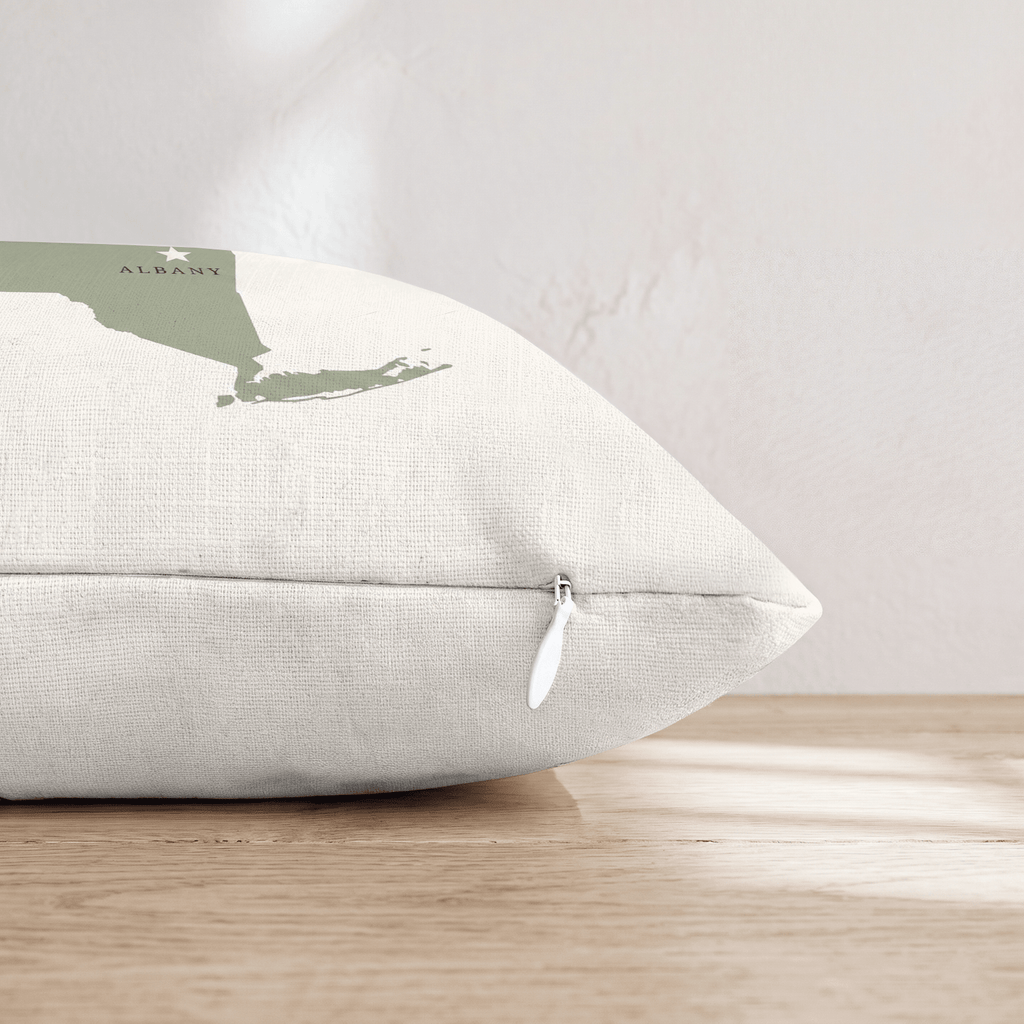 New York State Capital Throw Pillow - Hillcroft Home