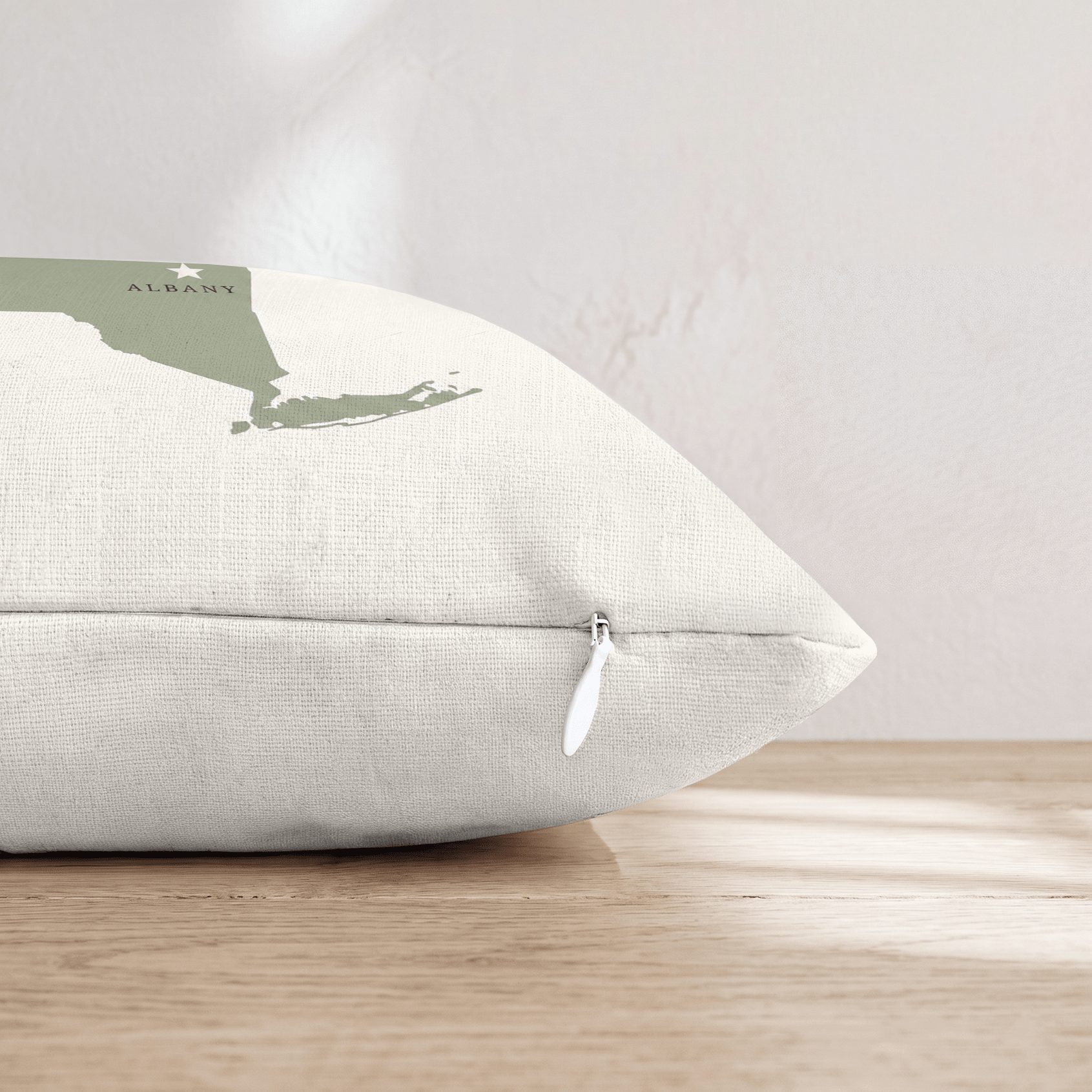 New York State Capital Throw Pillow - Hillcroft Home