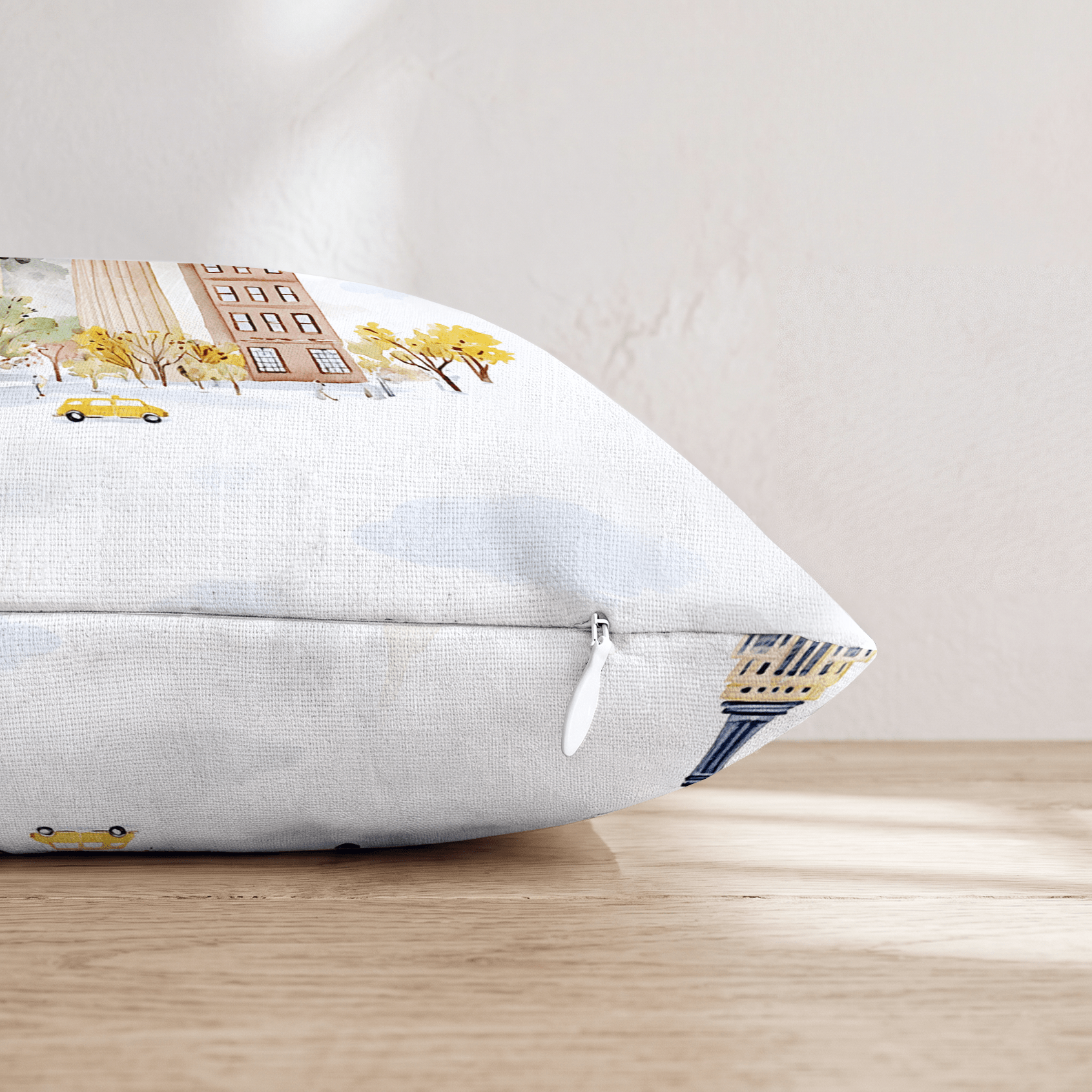 New York Taxi Throw Pillow - Hillcroft Home