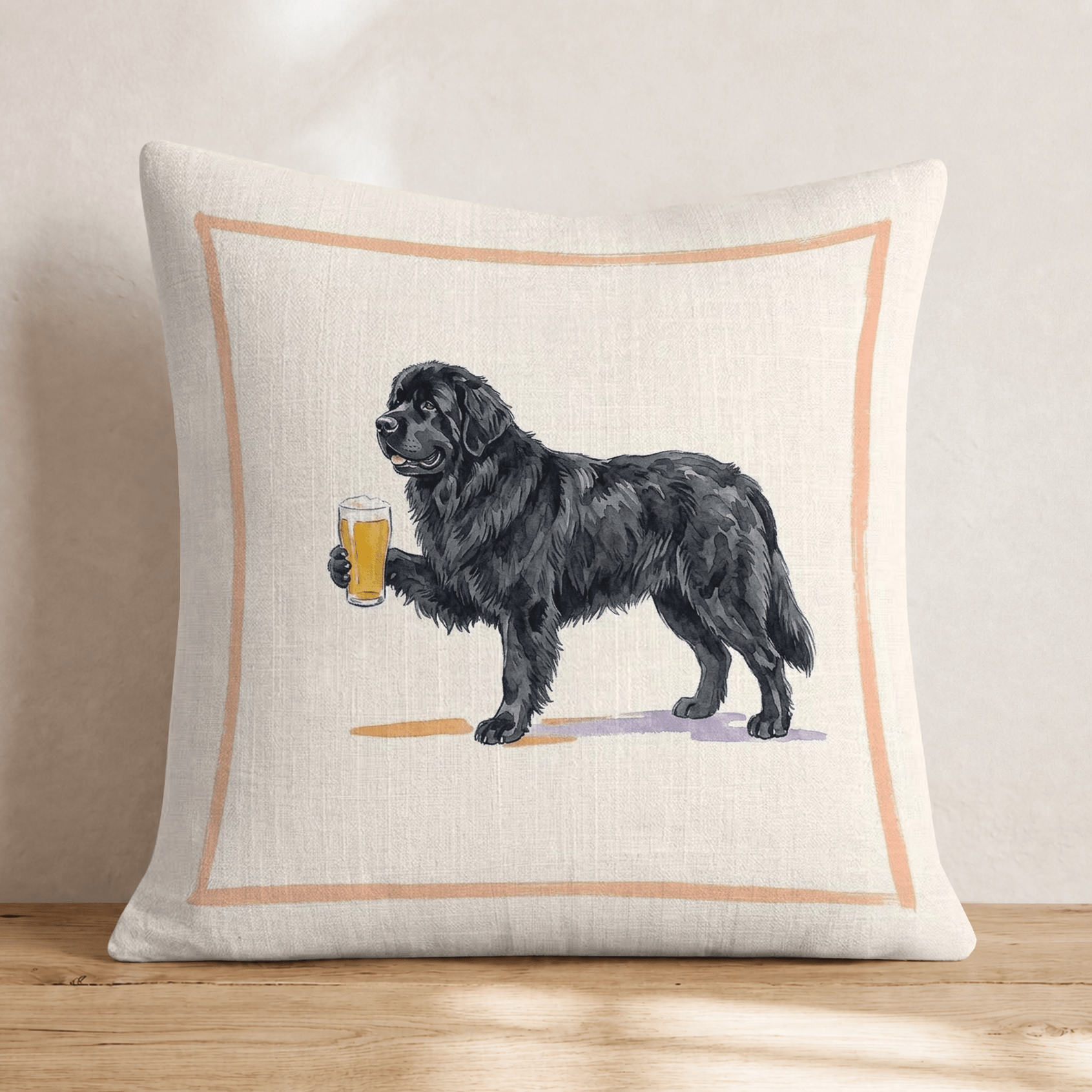 Newfoundland Lager Throw Pillow - Hillcroft Home