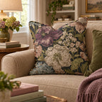 Night Blooms Throw Pillow throw pillow - Hillcroft Home