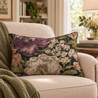 Night Blooms Throw Pillow throw pillow - Hillcroft Home