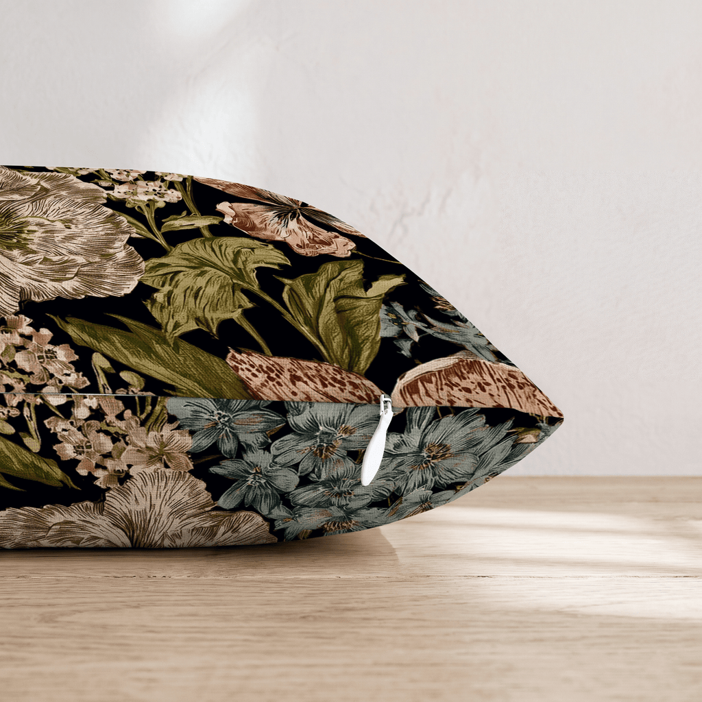 Night Blooms Throw Pillow throw pillow - Hillcroft Home