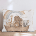 Noahs Ark Throw Pillow - Hillcroft Home