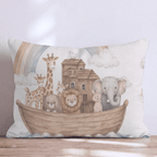 Noahs Ark Throw Pillow - Hillcroft Home