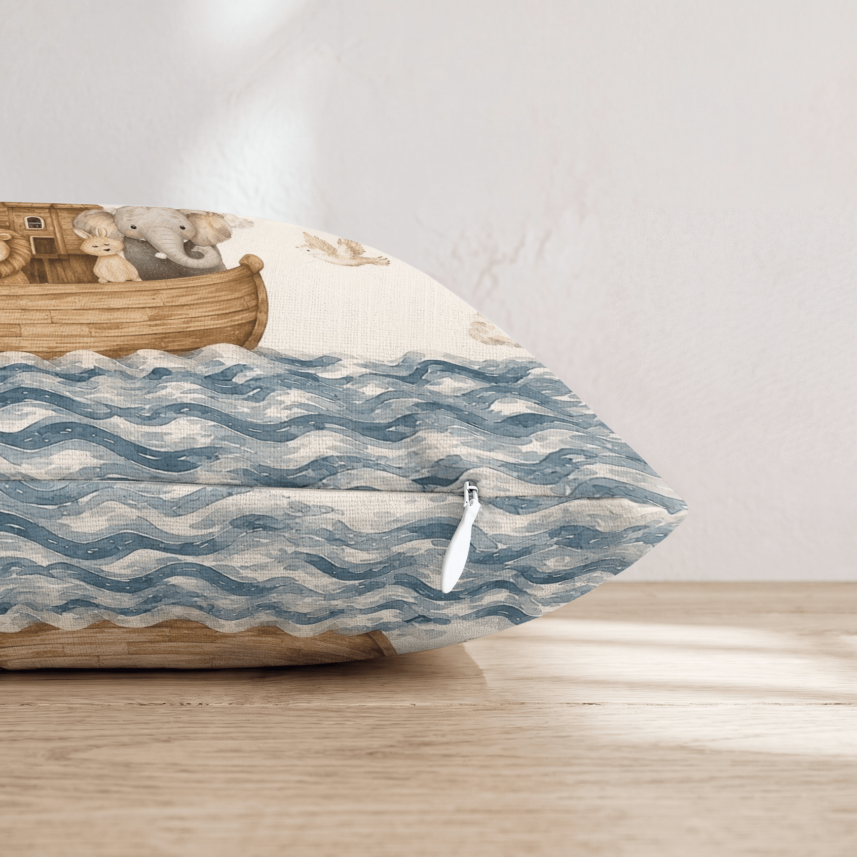 Noahs Ark Throw Pillow - Hillcroft Home