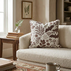 Nocturnal Botanical Throw Pillow - Hillcroft Home