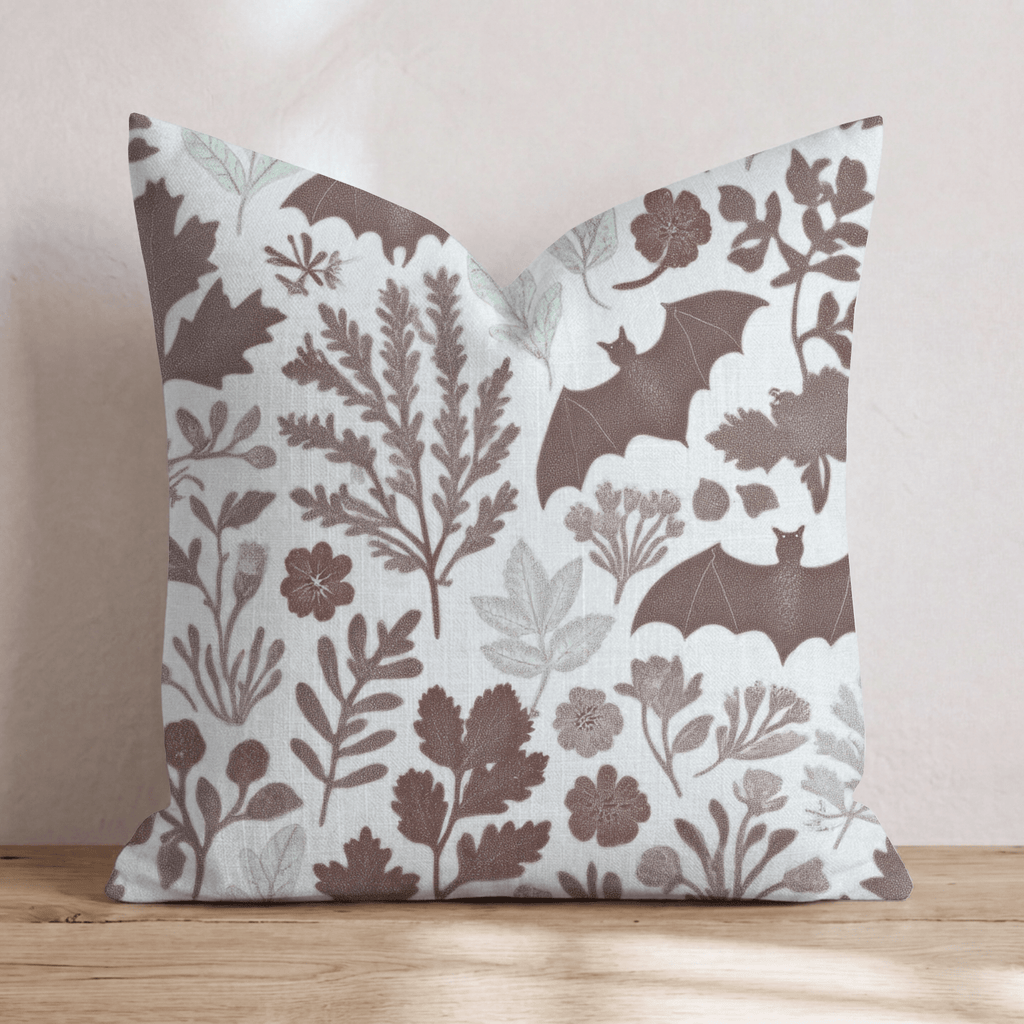 Nocturnal Botanical Throw Pillow - Hillcroft Home