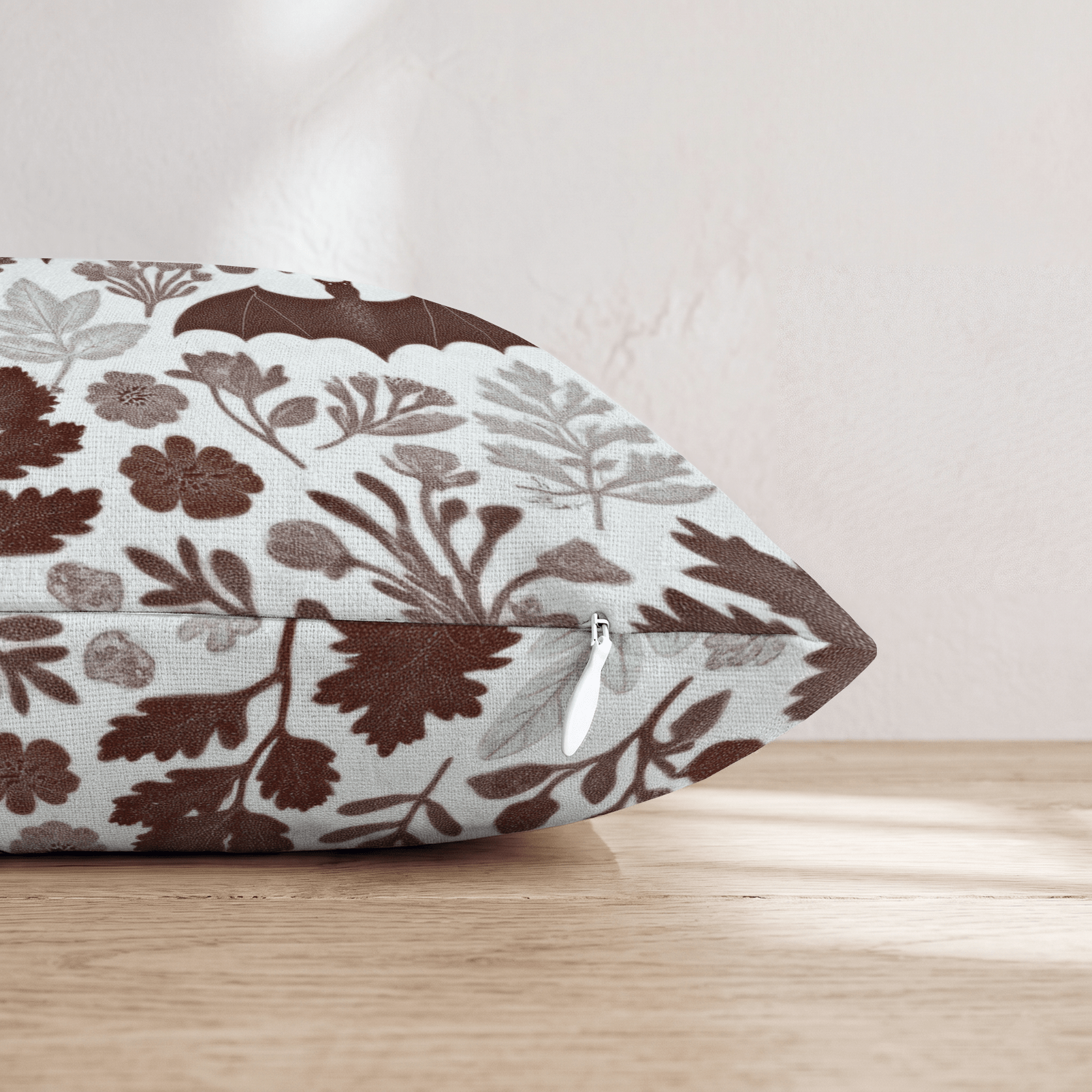Nocturnal Botanical Throw Pillow - Hillcroft Home