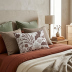 Nocturnal Botanical Throw Pillow - Hillcroft Home