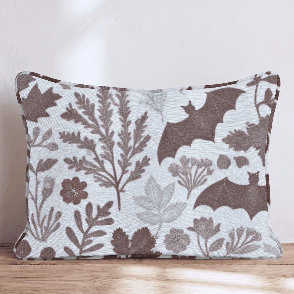 Nocturnal Botanical Throw Pillow - Hillcroft Home