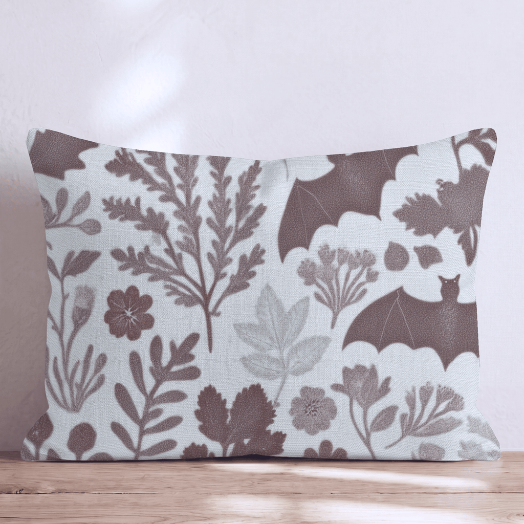 Nocturnal Botanical Throw Pillow - Hillcroft Home