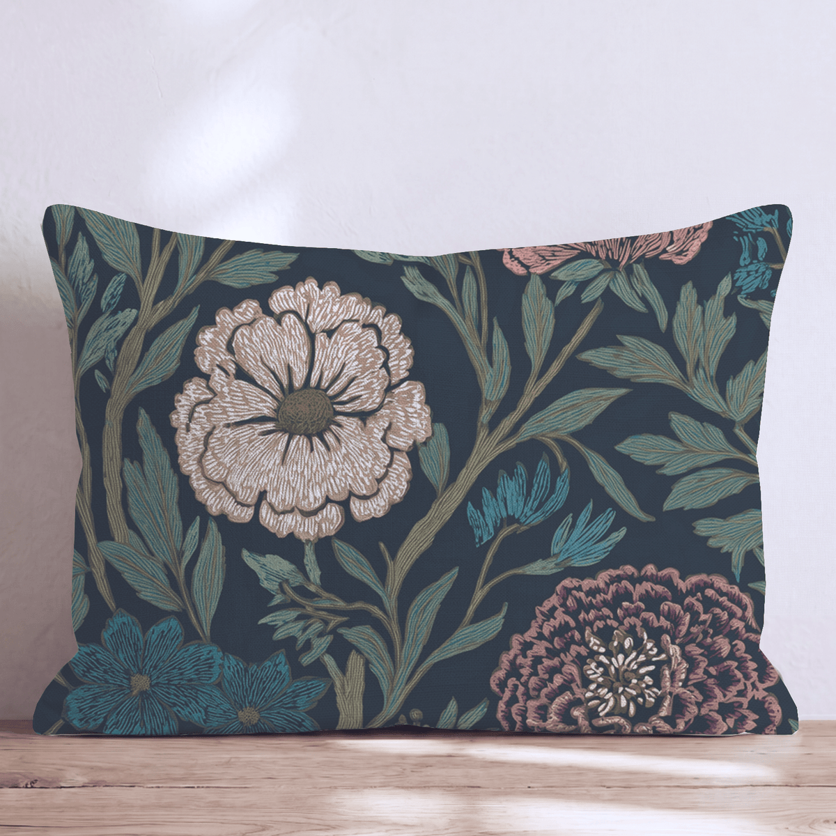 Nocturnal Eden Throw Pillow throw pillow - Hillcroft Home