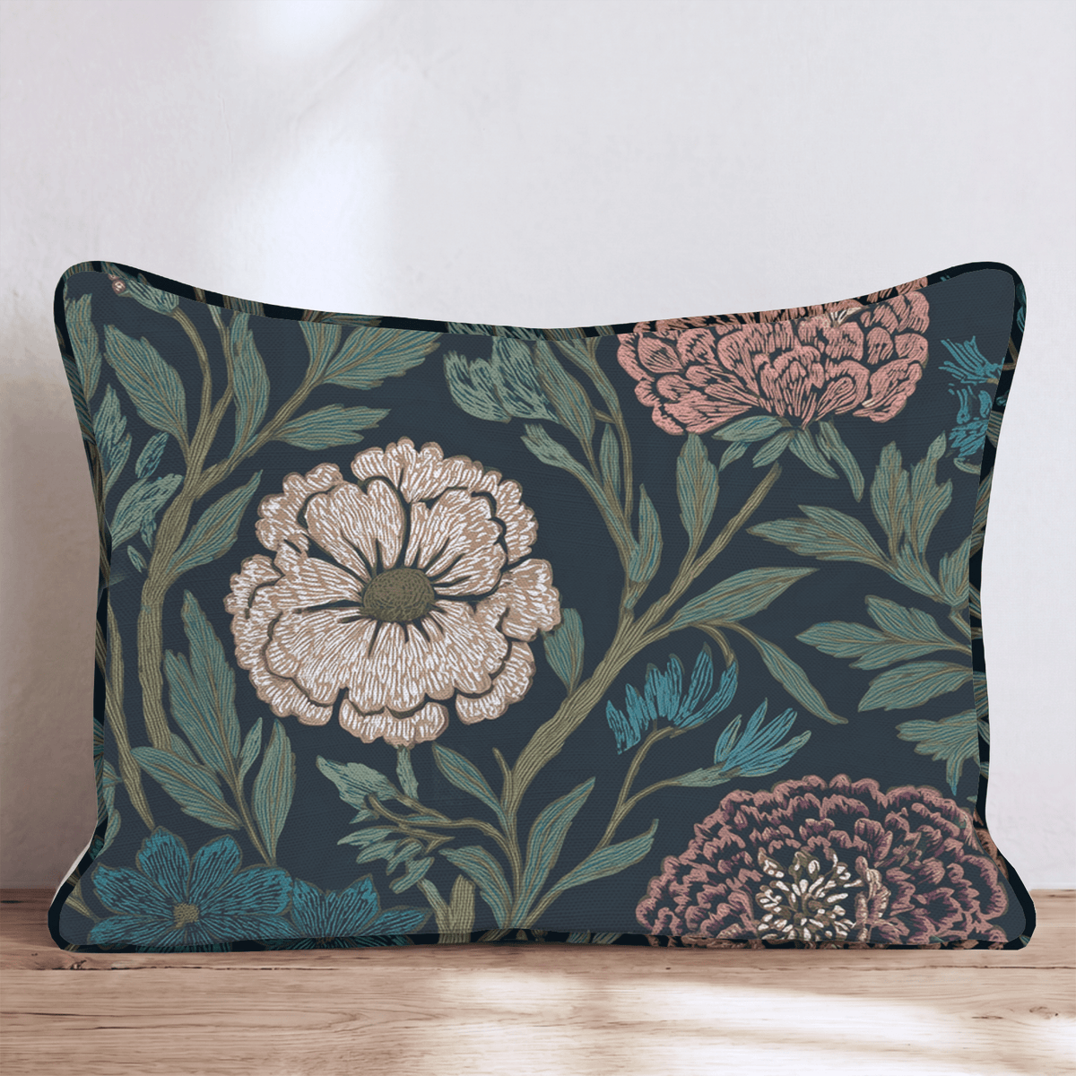 Nocturnal Eden Throw Pillow throw pillow - Hillcroft Home
