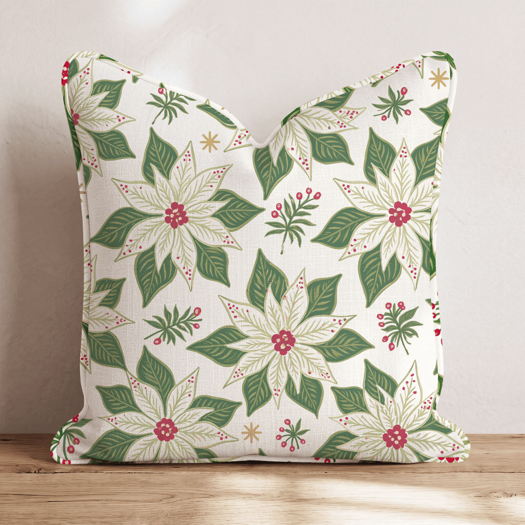 Noel Garden Throw Pillow throw pillow - Hillcroft Home
