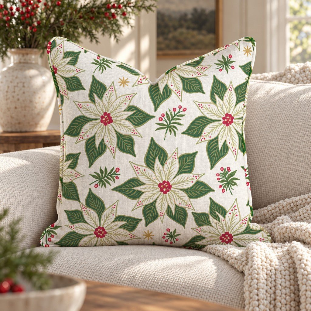 Noel Garden Throw Pillow throw pillow - Hillcroft Home