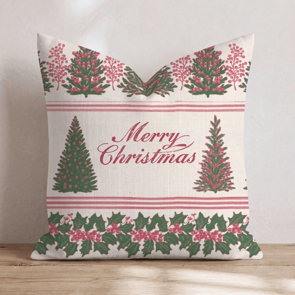 Noel Promenade Throw Pillow throw pillow - Hillcroft Home