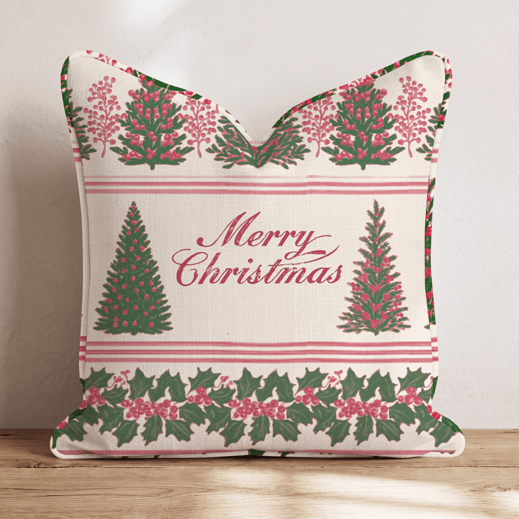 Noel Promenade Throw Pillow throw pillow - Hillcroft Home