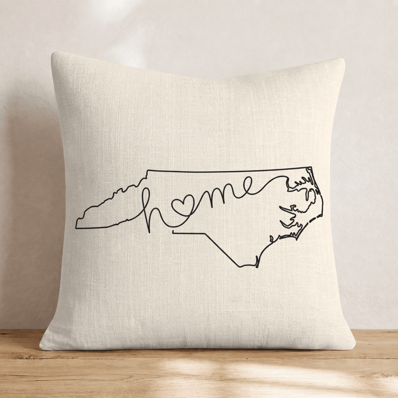 North Carolina Home Throw Pillow - Hillcroft Home