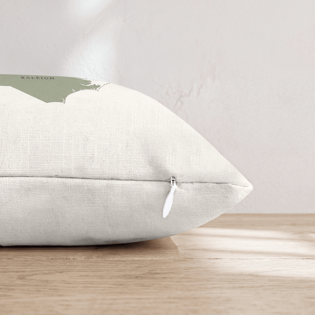 North Carolina State Capital Throw Pillow - Hillcroft Home