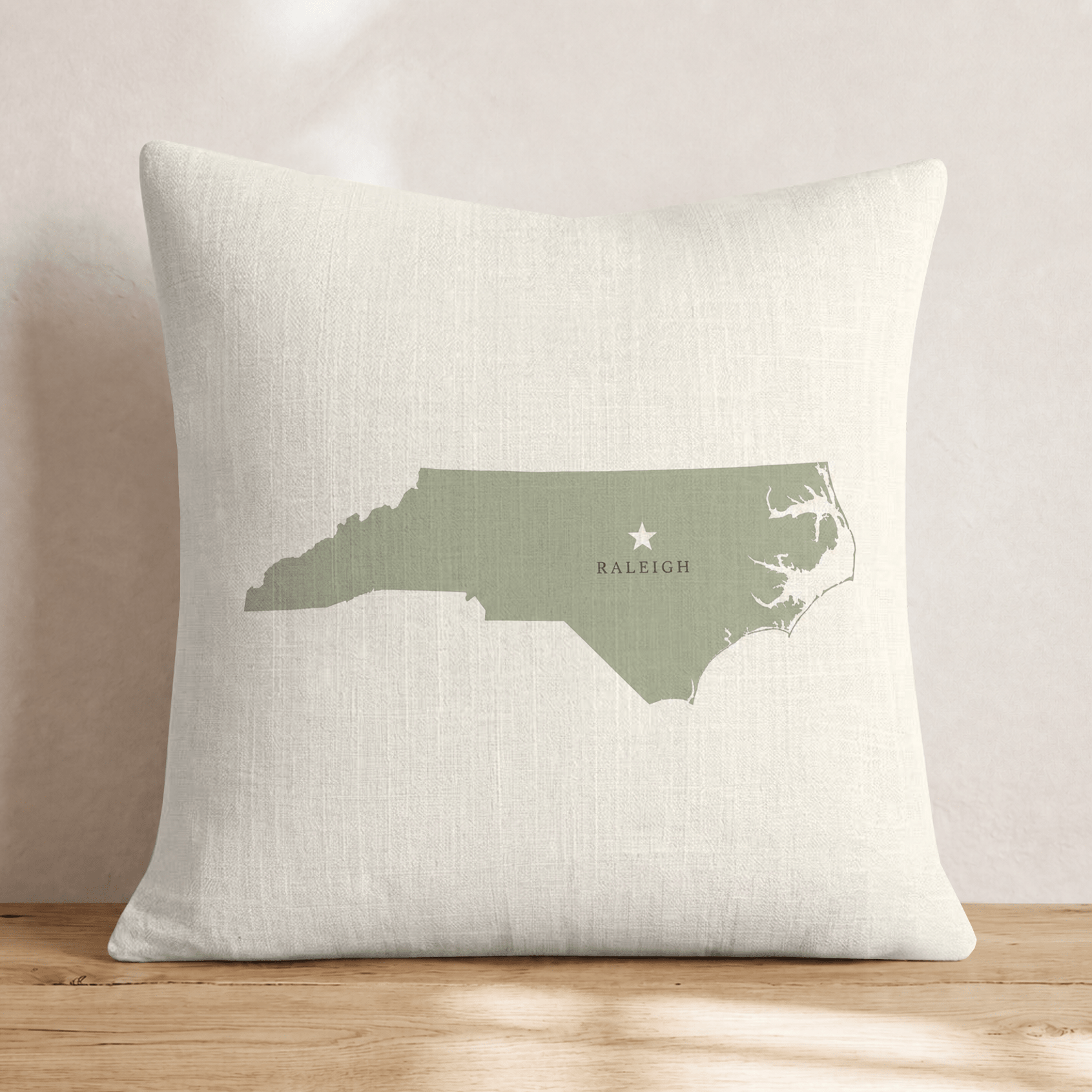 North Carolina State Capital Throw Pillow - Hillcroft Home