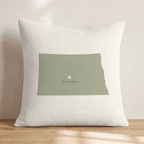 North Dakota State Capital Throw Pillow - Hillcroft Home